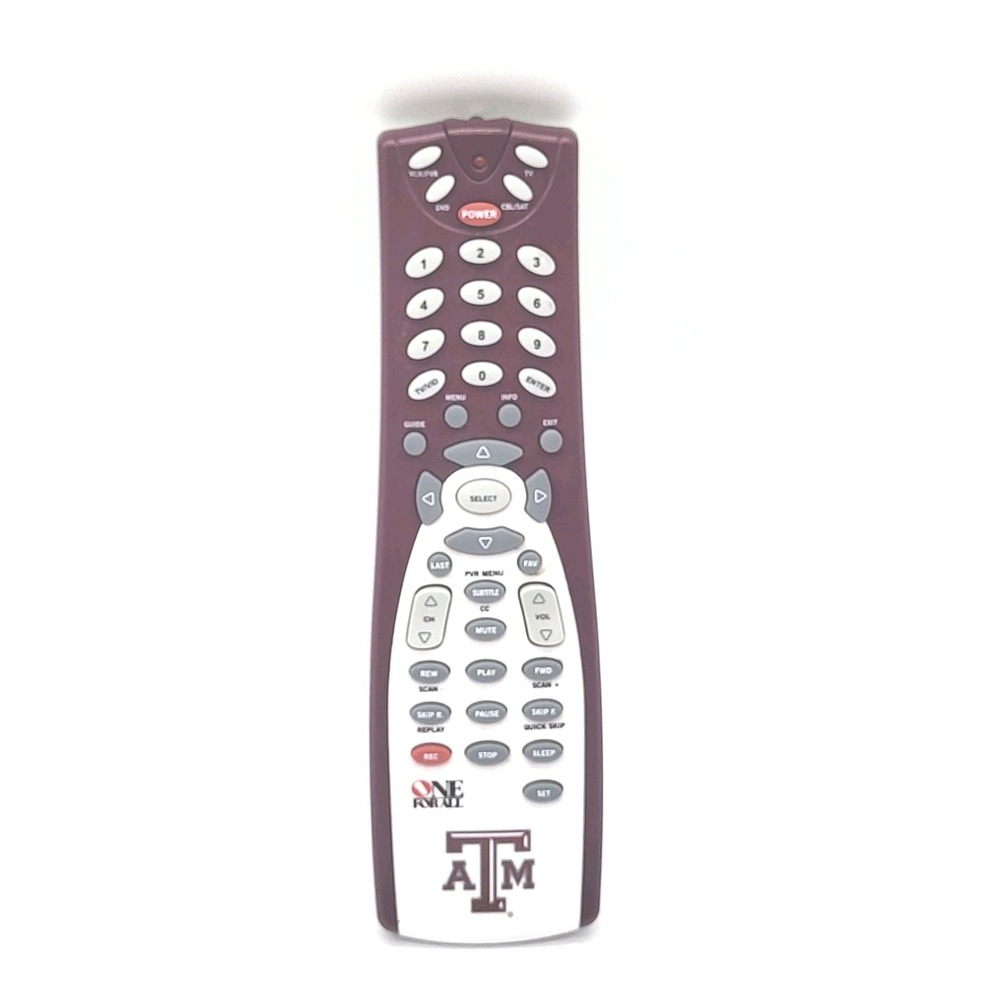 Texas A&M University Logo Universal Remote By One For All, Tested & Works